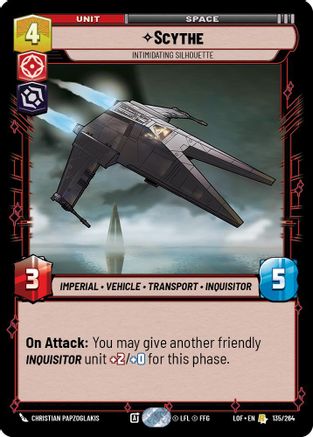 Scythe - Intimidating Silhouette (135/264) (135/264) [Legends of the Force] - Fantasy Flight Games - Card Brawlers | Quebec | Canada |