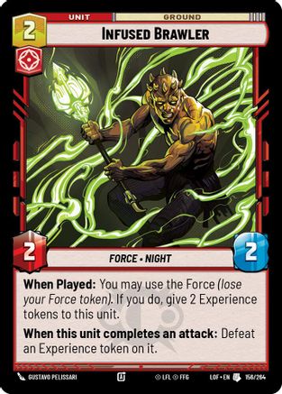 Infused Brawler (156/264) (156/264) [Legends of the Force] - Fantasy Flight Games - Card Brawlers | Quebec | Canada |