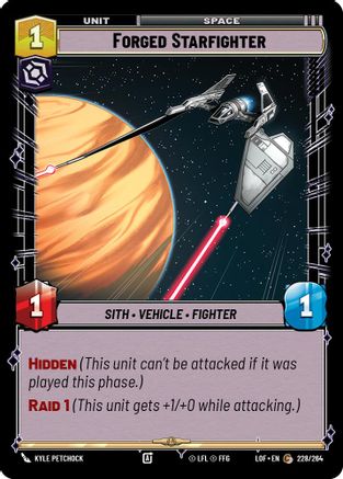 Forged Starfighter (228/264) (228/264) [Legends of the Force] - Fantasy Flight Games - Card Brawlers | Quebec | Canada |
