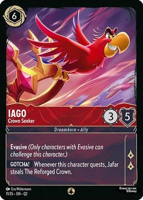Iago - Crown Seeker (11/35) [Illumineer's Quest: Deep Trouble] - Disney - Card Brawlers | Quebec | Canada |