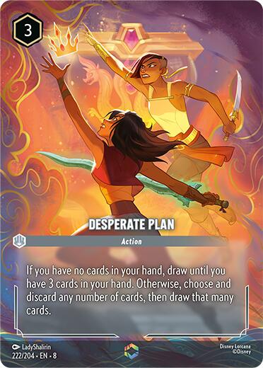 Desperate Plan (Enchanted) (222/204) [Reign of Jafar] - Disney - Card Brawlers | Quebec | Canada |