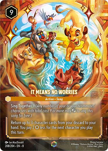 It Means No Worries (Enchanted) (208/204) [Reign of Jafar] - Disney - Card Brawlers | Quebec | Canada |