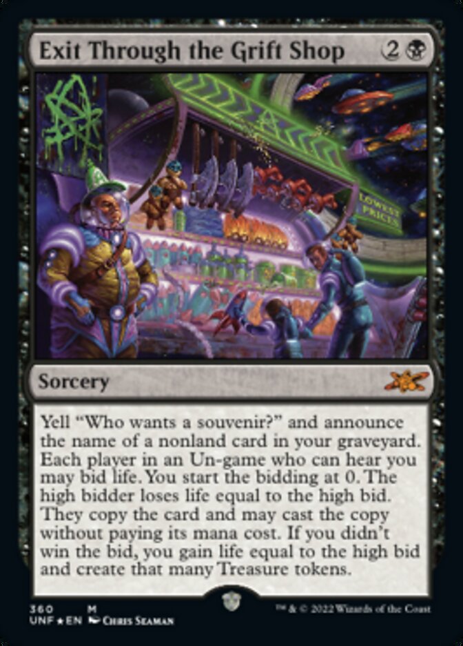 Exit Through the Grift Shop (Galaxy Foil) [Unfinity] - Magic: The Gathering - Card Brawlers | Quebec | Canada |