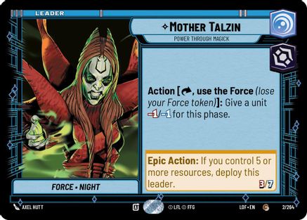 Mother Talzin - Power Through Magick (002/264) (002/264) [Legends of the Force] - Fantasy Flight Games - Card Brawlers | Quebec | Canada |