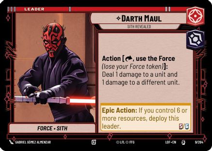 Darth Maul - Sith Revealed (009/264) (009/264) [Legends of the Force] - Fantasy Flight Games - Card Brawlers | Quebec | Canada |