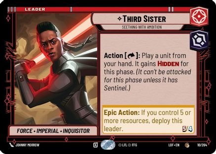 Third Sister - Seething With Ambition (010/264) (010/264) [Legends of the Force] - Fantasy Flight Games - Card Brawlers | Quebec | Canada |
