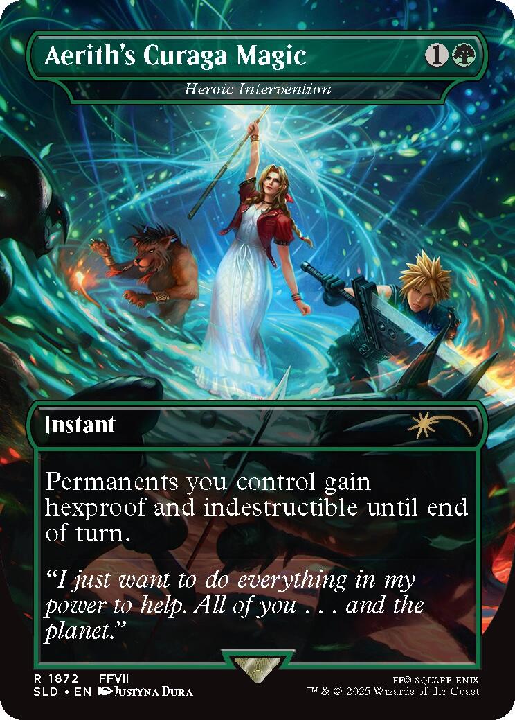 Aerith's Curaga Magic - Heroic Intervention [Secret Lair Drop Series] - Magic: The Gathering - Card Brawlers | Quebec | Canada |