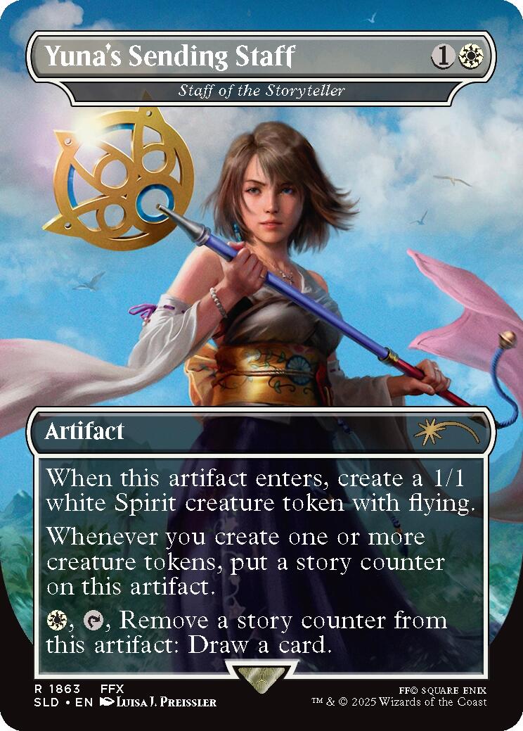 Yuna's Sending Staff - Staff of the Storyteller [Secret Lair Drop Series] - Magic: The Gathering - Card Brawlers | Quebec | Canada |