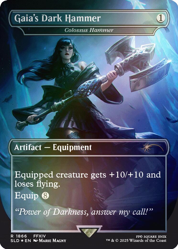 Gaia's Dark Hammer - Colossus Hammer (Rainbow Foil) [Secret Lair Drop Series] - Magic: The Gathering - Card Brawlers | Quebec | Canada |