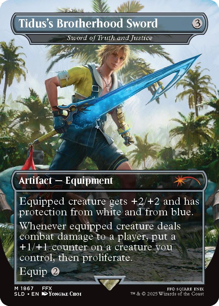Tidus's Brotherhood Sword - Sword of Truth and Justice [Secret Lair Drop Series] - Magic: The Gathering - Card Brawlers | Quebec | Canada |