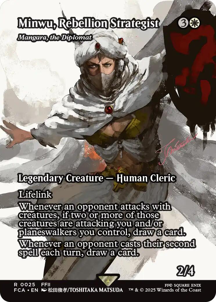 Minwu, Rebellion Strategist - Mangara, the Diplomat (Showcase) [FINAL FANTASY : Through the Ages] - Magic: The Gathering - Card Brawlers | Quebec | Canada |