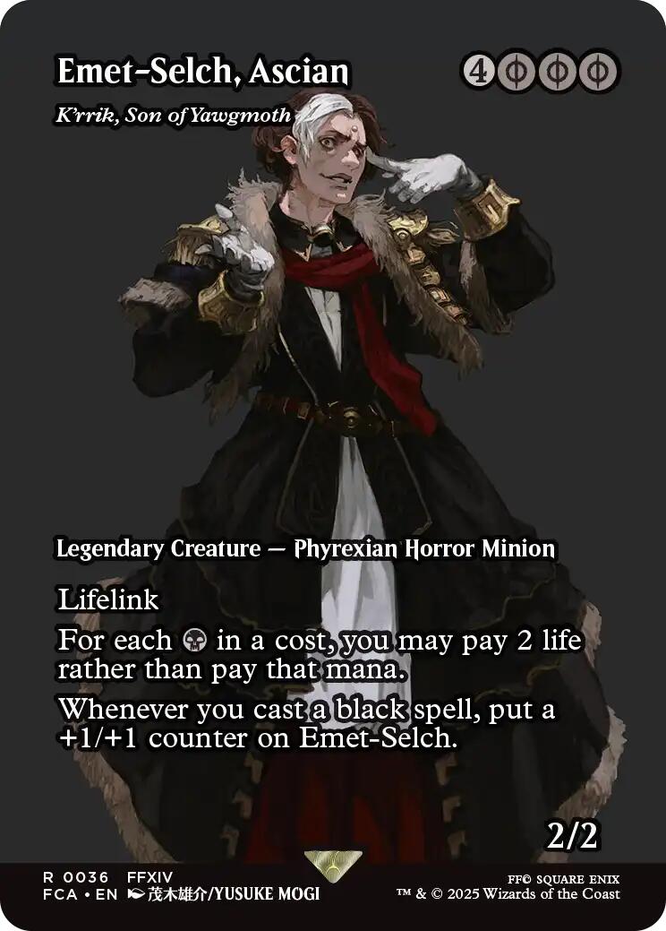 Emet-Selch, Ascian - K'rrik, Son of Yawgmoth (Showcase) [FINAL FANTASY : Through the Ages] - Magic: The Gathering - Card Brawlers | Quebec | Canada |