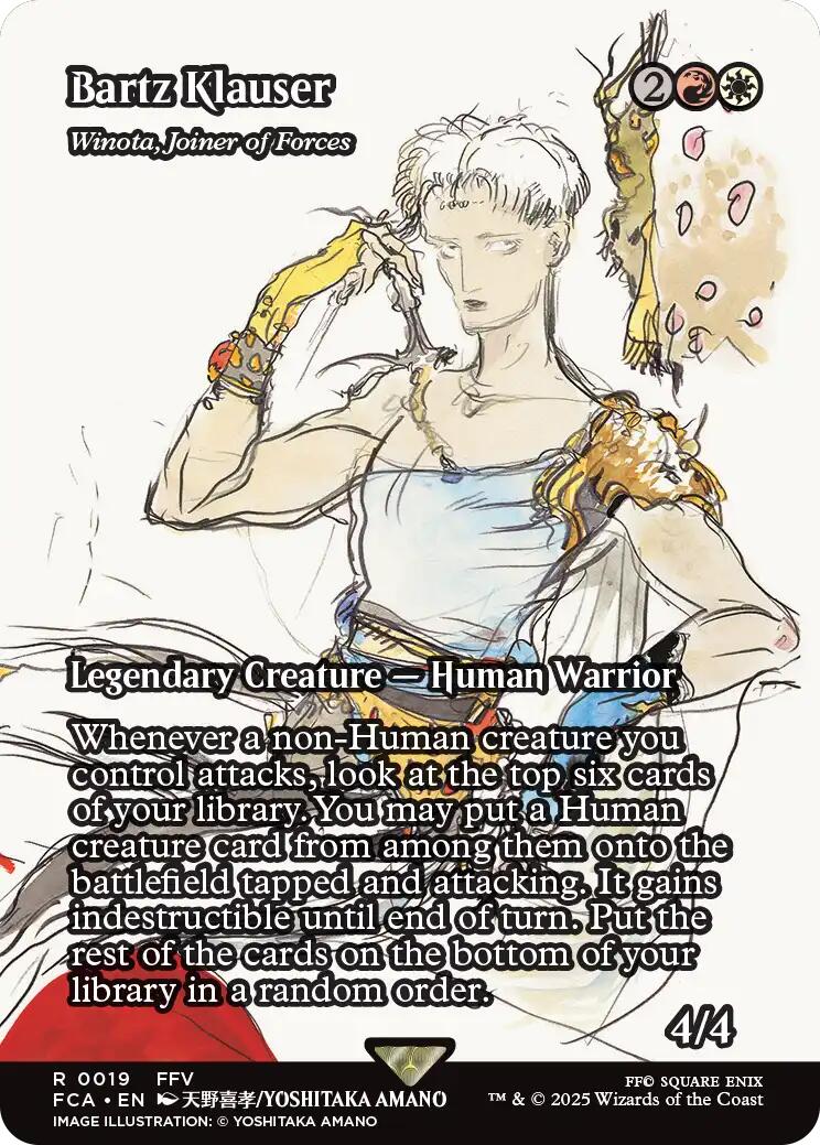 Bartz Klauser - Winota, Joiner of Forces (Showcase) [FINAL FANTASY : Through the Ages] - Magic: The Gathering - Card Brawlers | Quebec | Canada |