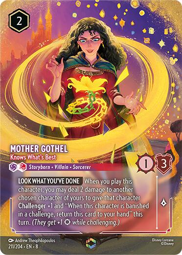 Mother Gothel - Knows What's Best (Enchanted) (211/204) [Reign of Jafar] - Disney - Card Brawlers | Quebec | Canada |
