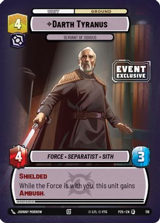 Darth Tyranus (118) - Servant of Sidious (118) [Miscellaneous] - Fantasy Flight Games - Card Brawlers | Quebec | Canada |