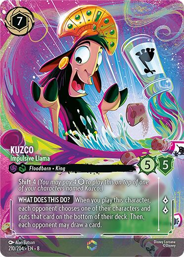Kuzco - Impulsive Llama (Enchanted) (210/204) [Reign of Jafar] - Disney - Card Brawlers | Quebec | Canada |