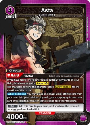 Asta (004) (UE08BT/BCV-1-004) - UE08BT Black Clover Foil