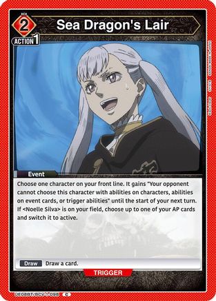 Sea Dragon's Lair (UE08BT/BCV-1-098) - UE08BT Black Clover - UE08BT: Black Clover - Card Brawlers | Quebec | Canada |