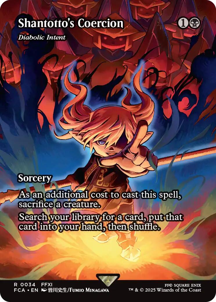 Shantotto's Coercion - Diabolic Intent (Showcase) [FINAL FANTASY : Through the Ages] - Magic: The Gathering - Card Brawlers | Quebec | Canada |