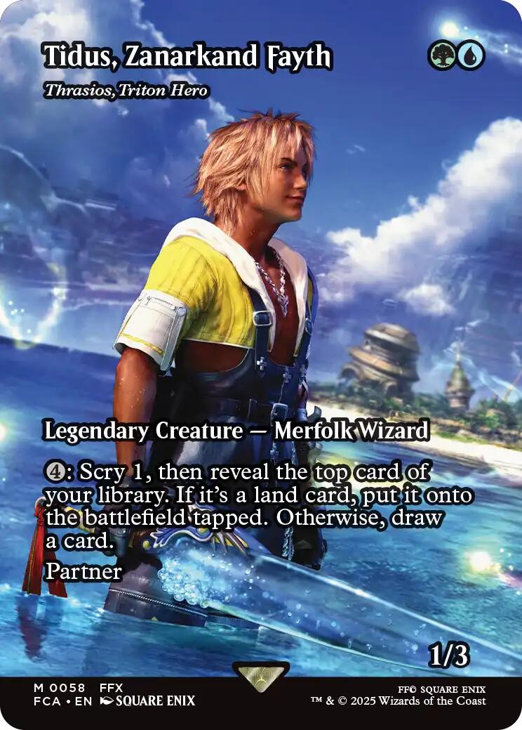 Tidus, Zanarkand Fayth - Thrasios, Triton Hero (Showcase) [FINAL FANTASY : Through the Ages] - Magic: The Gathering - Card Brawlers | Quebec | Canada |
