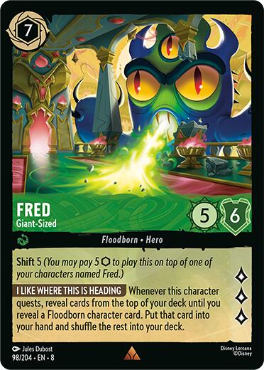 Fred - Giant-Sized (98/204) [Reign of Jafar] - Disney - Card Brawlers | Quebec | Canada |