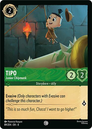 Tipo - Junior Chipmunk (89/204) [Reign of Jafar] - Disney - Card Brawlers | Quebec | Canada |