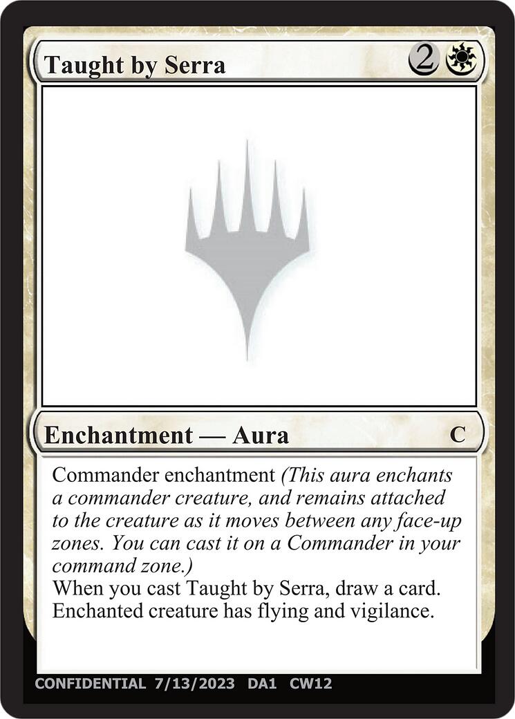 Taught by Serra [Unknown Event] - Magic: The Gathering - Card Brawlers | Quebec | Canada |