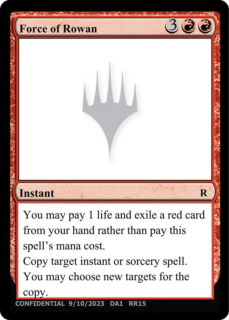 Force of Rowan [Unknown Event] - Magic: The Gathering - Card Brawlers | Quebec | Canada |