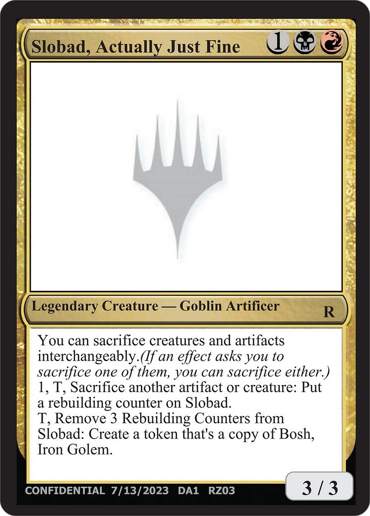 Slobad, Actually Just Fine [Mystery Booster] - Magic: The Gathering - Card Brawlers | Quebec | Canada |