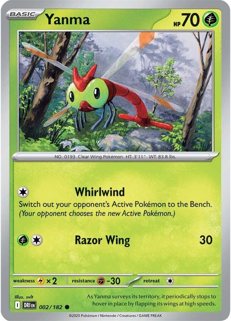 Yanma (002/182) [Scarlet & Violet: Destined Rivals] - Pokémon - Card Brawlers | Quebec | Canada |