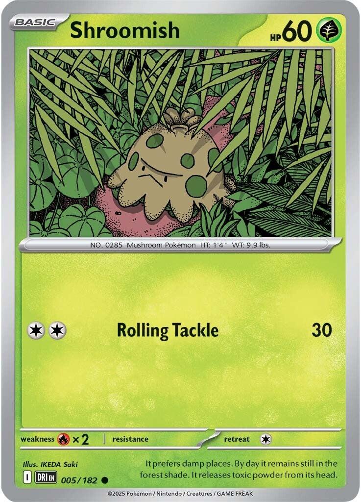 Shroomish (005/182) [Scarlet & Violet: Destined Rivals] - Pokémon - Card Brawlers | Quebec | Canada |