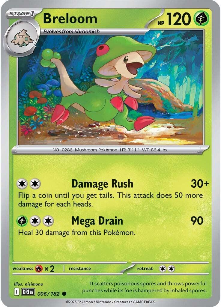 Breloom (006/182) [Scarlet & Violet: Destined Rivals] - Pokémon - Card Brawlers | Quebec | Canada |