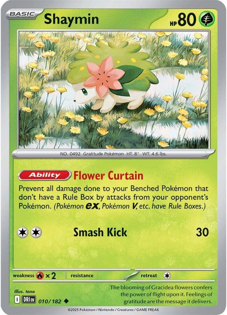 Shaymin (010/182) [Scarlet & Violet: Destined Rivals] - Pokémon - Card Brawlers | Quebec | Canada |