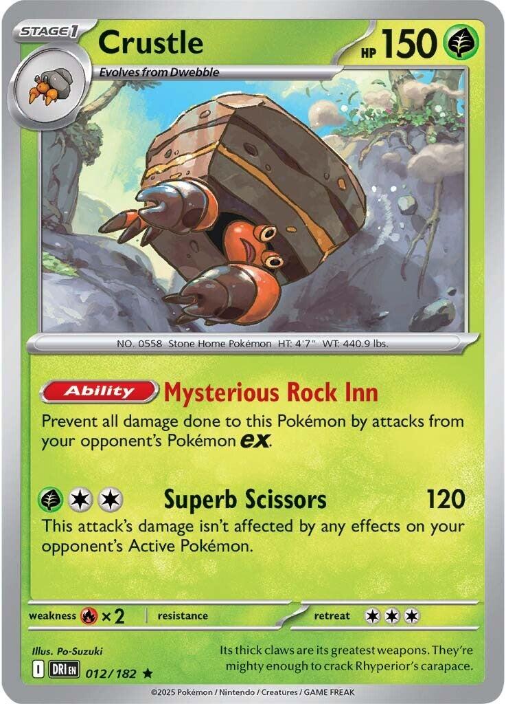 Crustle (012/182) [Scarlet & Violet: Destined Rivals] - Pokémon - Card Brawlers | Quebec | Canada |