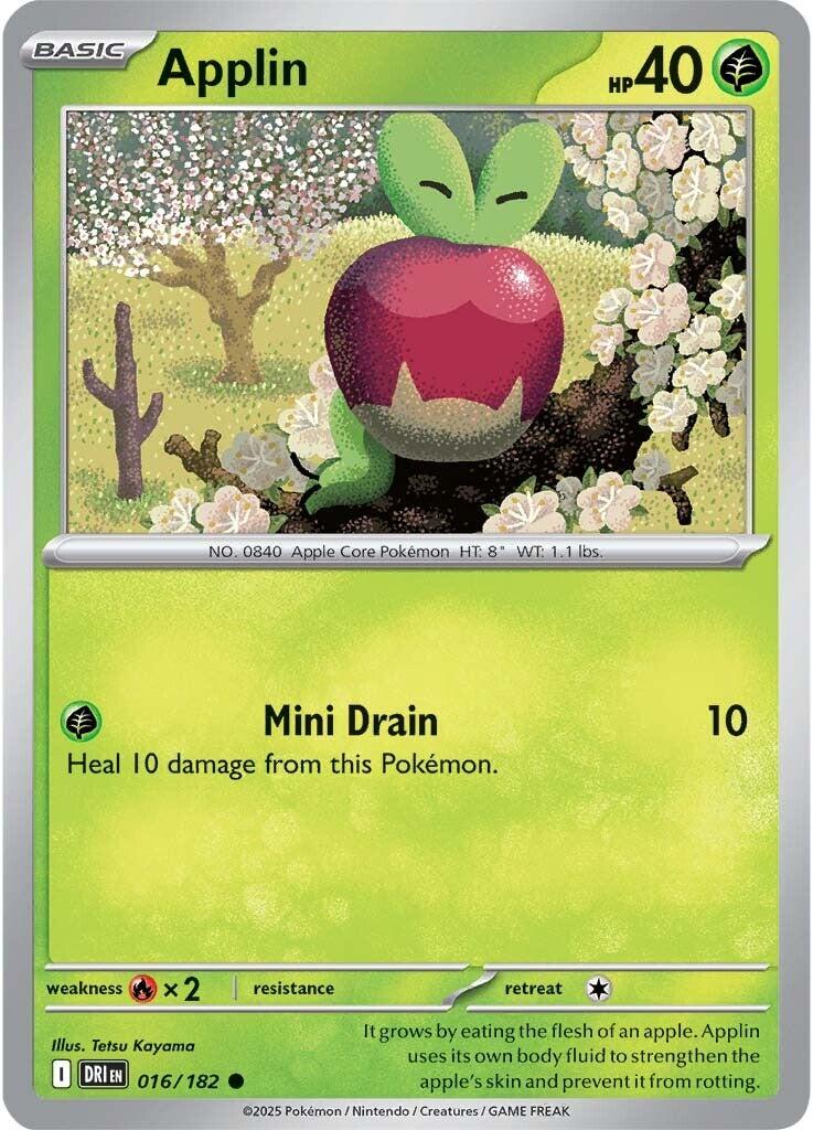Applin (016/182) [Scarlet & Violet: Destined Rivals] - Pokémon - Card Brawlers | Quebec | Canada |