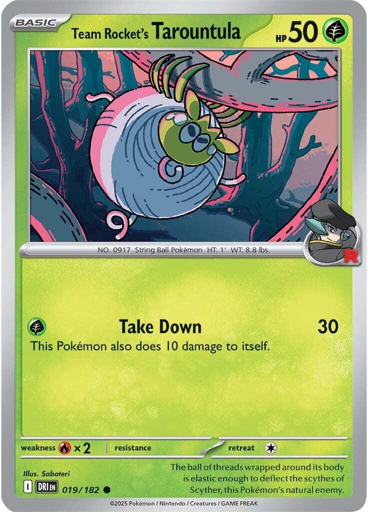 Team Rocket's Tarountula (019/182) [Scarlet & Violet: Destined Rivals] - Pokémon - Card Brawlers | Quebec | Canada |