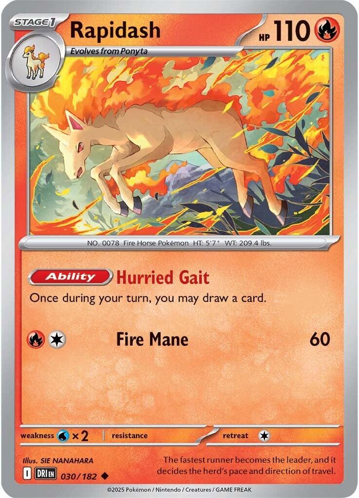Rapidash (030/182) [Scarlet & Violet: Destined Rivals] - Pokémon - Card Brawlers | Quebec | Canada |