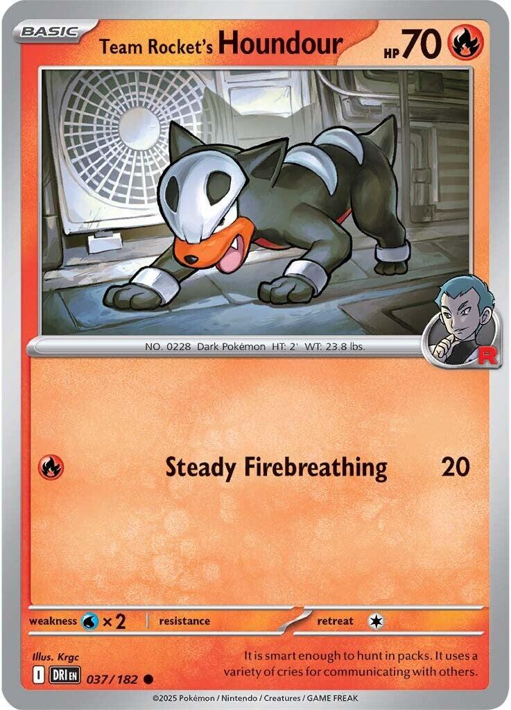 Team Rocket's Houndour (037/182) [Scarlet & Violet: Destined Rivals] - Pokémon - Card Brawlers | Quebec | Canada |
