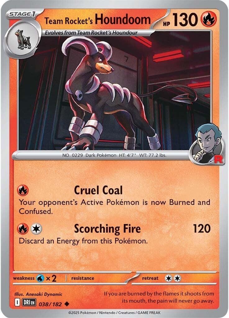 Team Rocket's Houndoom (038/182) [Scarlet & Violet: Destined Rivals] - Pokémon - Card Brawlers | Quebec | Canada |