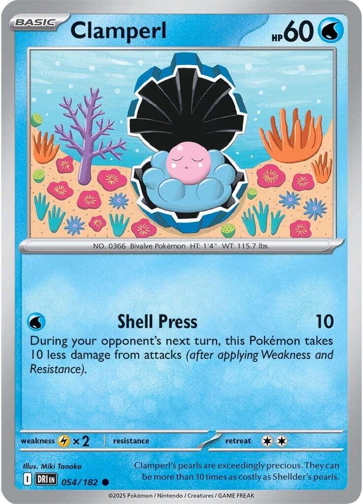 Clamperl (054/182) [Scarlet & Violet: Destined Rivals] - Pokémon - Card Brawlers | Quebec | Canada |