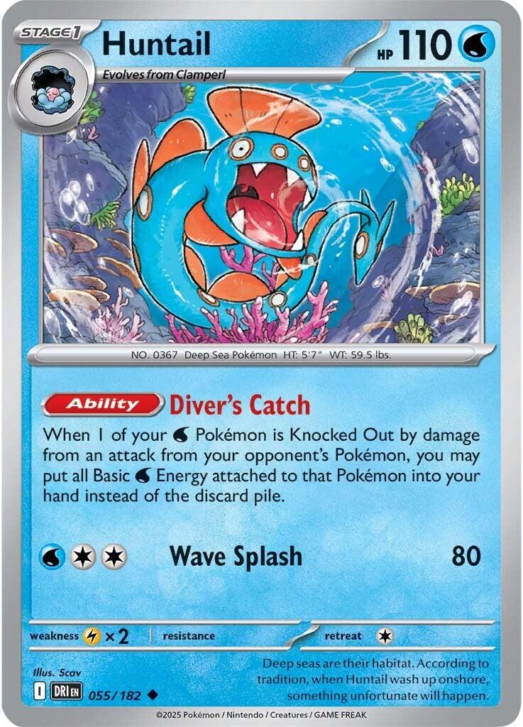 Huntail (055/182) [Scarlet & Violet: Destined Rivals] - Pokémon - Card Brawlers | Quebec | Canada |