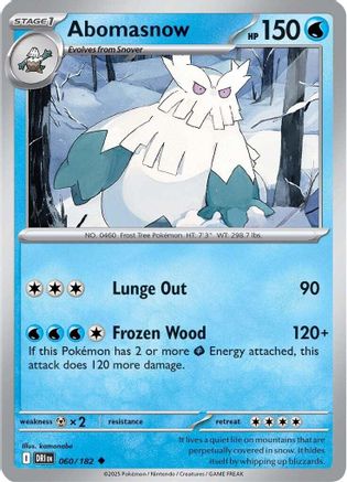 Abomasnow (060/182) [Scarlet & Violet: Destined Rivals] - Pokémon - Card Brawlers | Quebec | Canada |