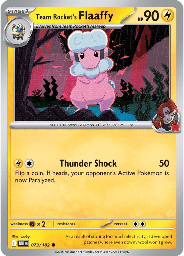 Team Rocket's Flaaffy (073/182) [Scarlet & Violet: Destined Rivals] - Pokémon - Card Brawlers | Quebec | Canada |