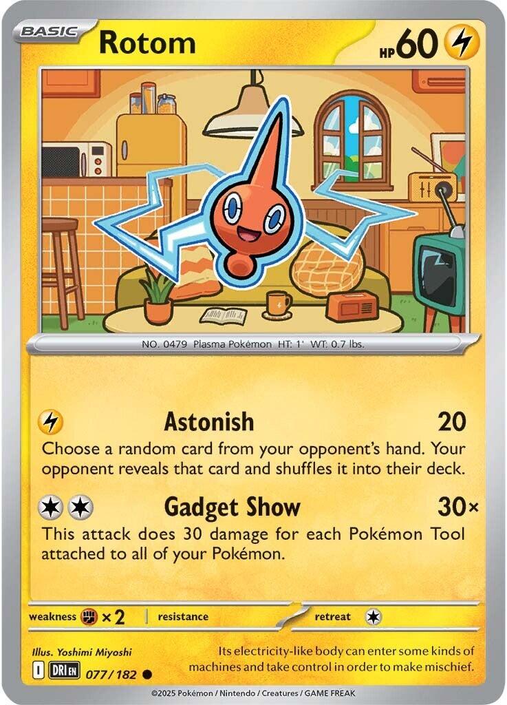 Rotom (077/182) [Scarlet & Violet: Destined Rivals] - Pokémon - Card Brawlers | Quebec | Canada |