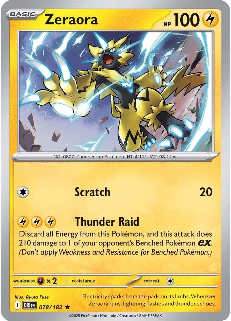 Zeraora (078/182) [Scarlet & Violet: Destined Rivals] - Pokémon - Card Brawlers | Quebec | Canada |