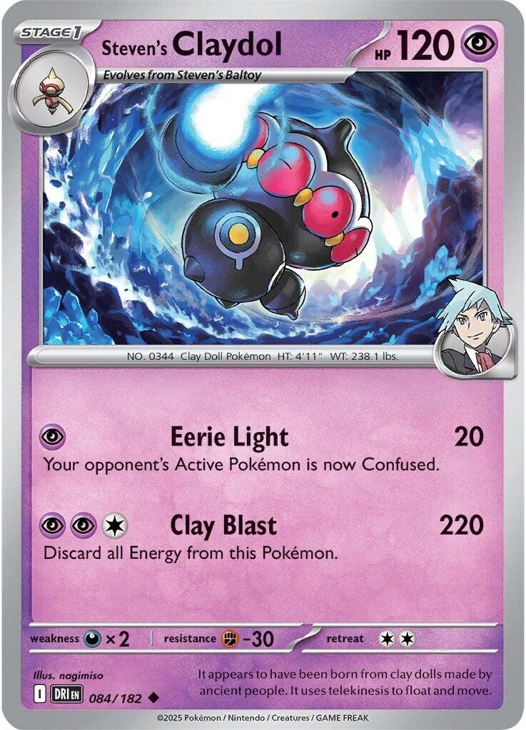 Steven's Claydol (084/182) [Scarlet & Violet: Destined Rivals] - Pokémon - Card Brawlers | Quebec | Canada |