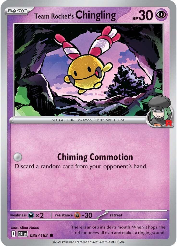 Team Rocket's Chingling (085/182) [Scarlet & Violet: Destined Rivals] - Pokémon - Card Brawlers | Quebec | Canada |