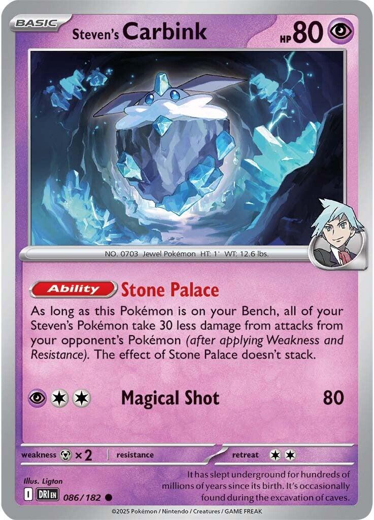 Steven's Carbink (086/182) [Scarlet & Violet: Destined Rivals] - Pokémon - Card Brawlers | Quebec | Canada |