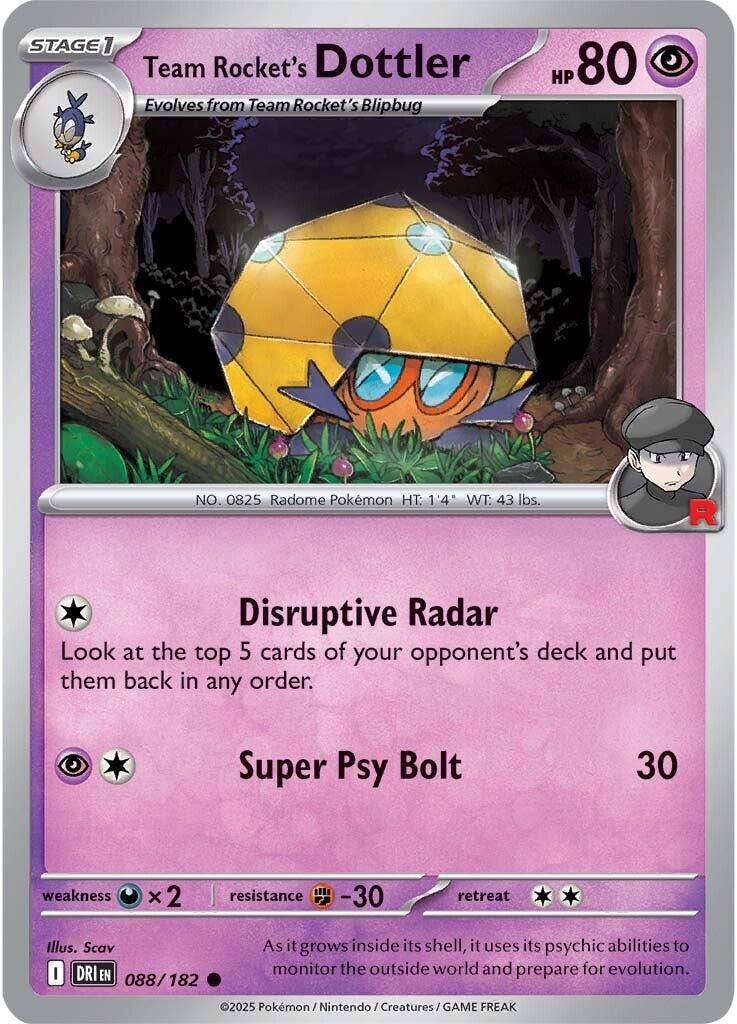 Team Rocket's Dottler (088/182) [Scarlet & Violet: Destined Rivals] - Pokémon - Card Brawlers | Quebec | Canada |