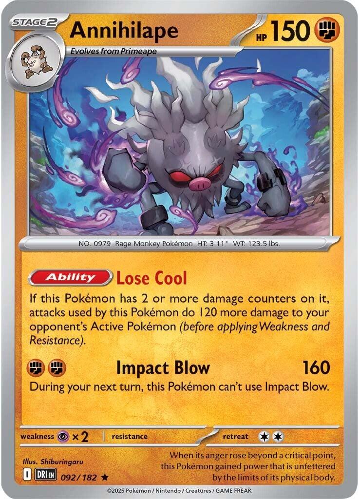 Annihilape (092/182) [Scarlet & Violet: Destined Rivals] - Pokémon - Card Brawlers | Quebec | Canada |
